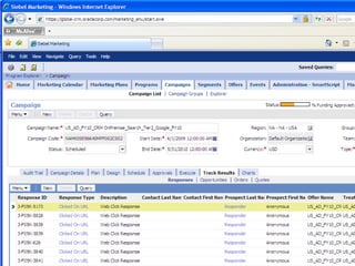 Oracle’s Global CRM ImplementationOptimizing Our Go-To-MarketObjectiveGlobal, consistent, streamlined,      and scalable campaign to opportunity to quote processesApproachGo Native – 90% vanilla