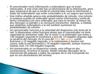 TIPOS DE CONCENTRADORES