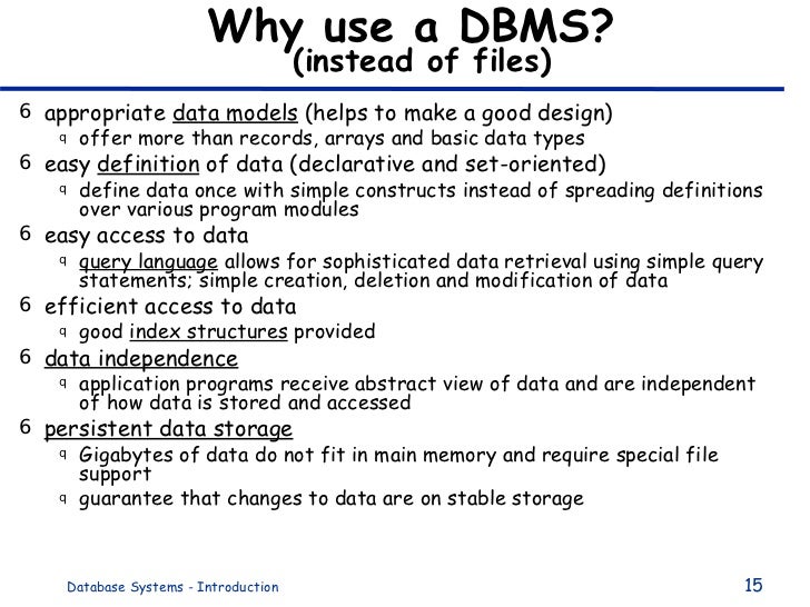 what is dbms