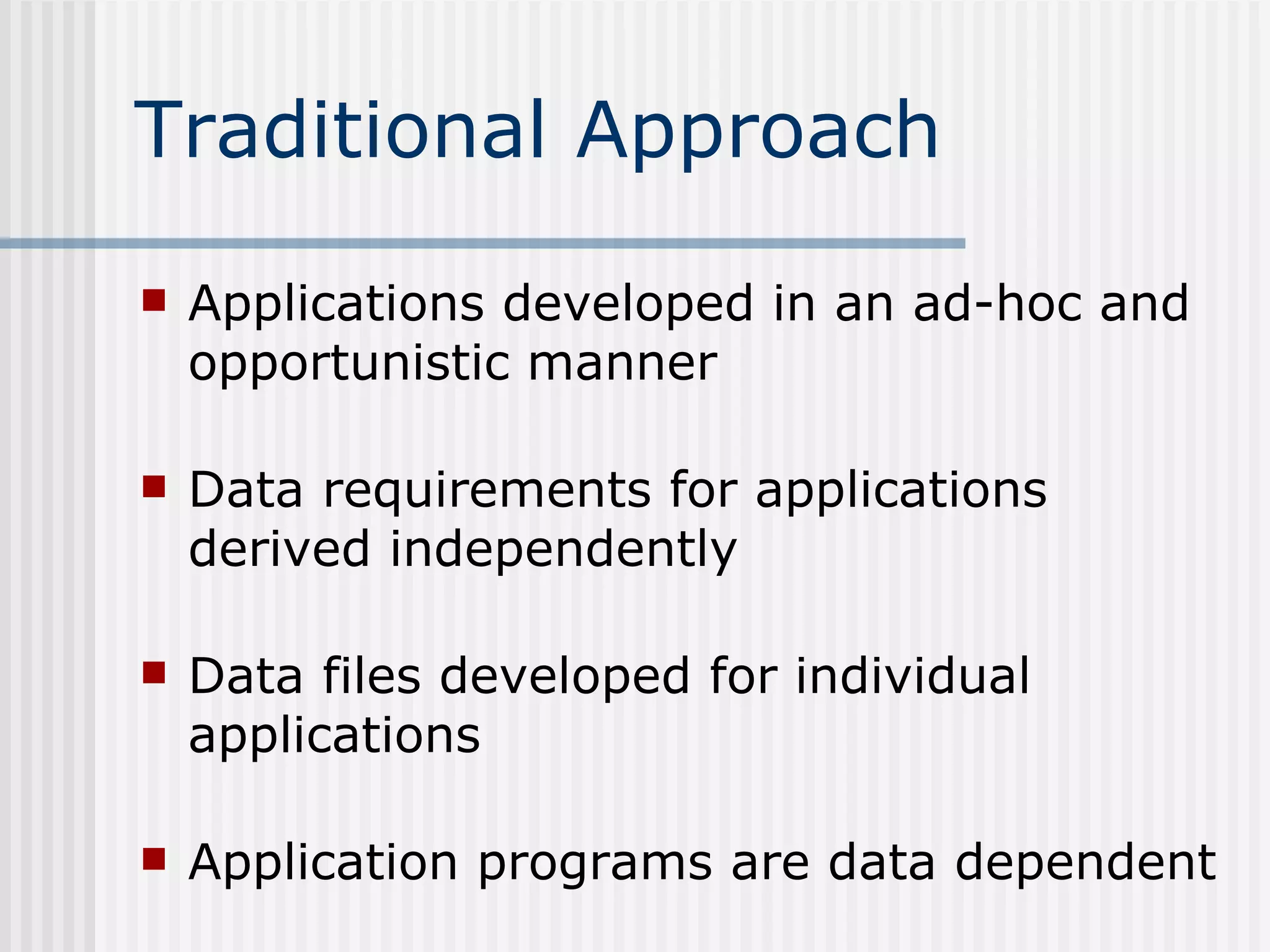 Files Vs DataBase | PPT | Databases | Computer Software and Applications