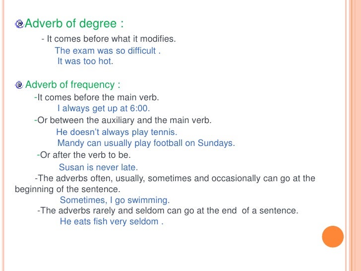 Adverbs