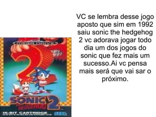 Dicas dos Jogos do Sonic