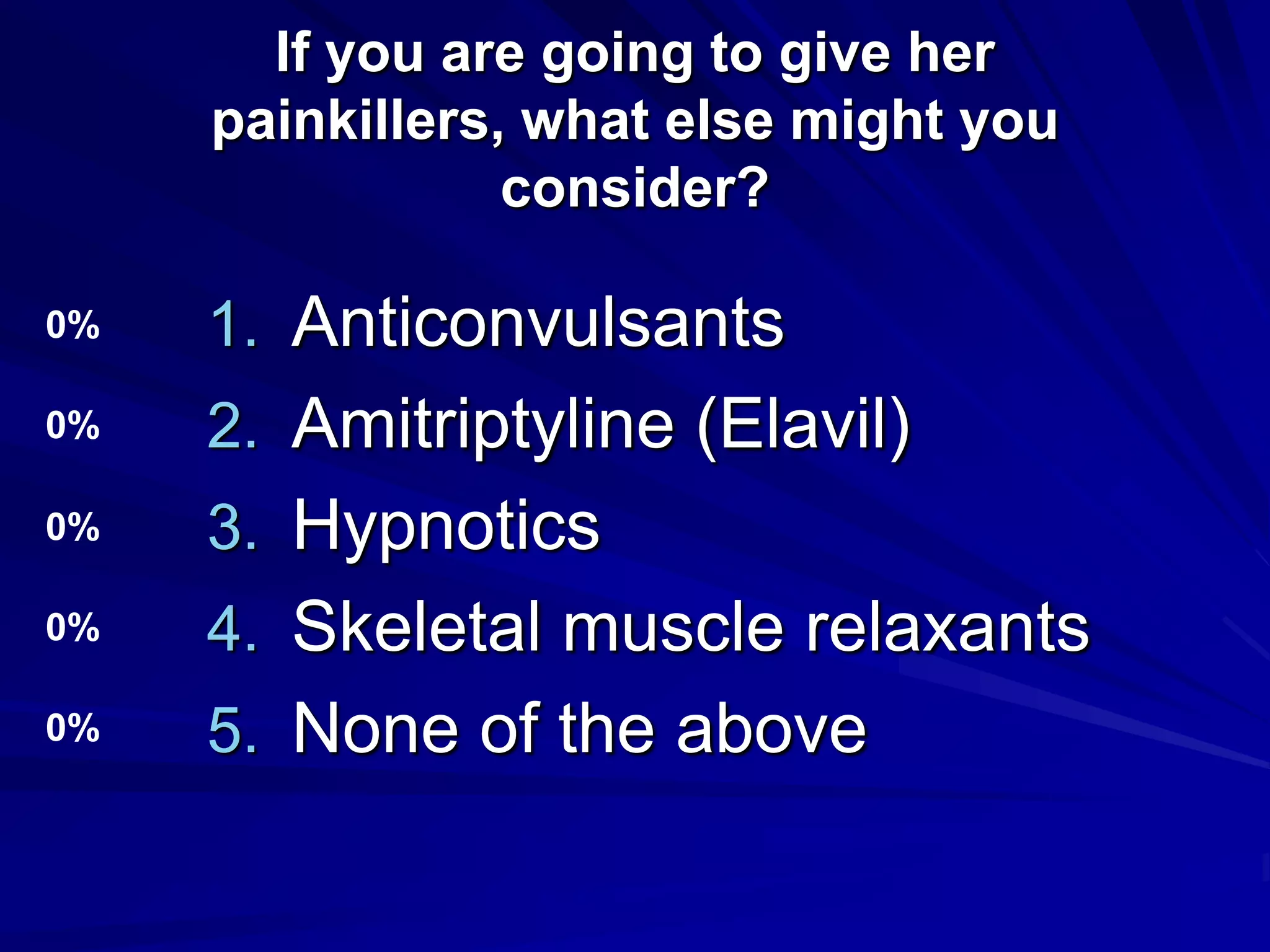 Clinical Pharmacology - Analgesics