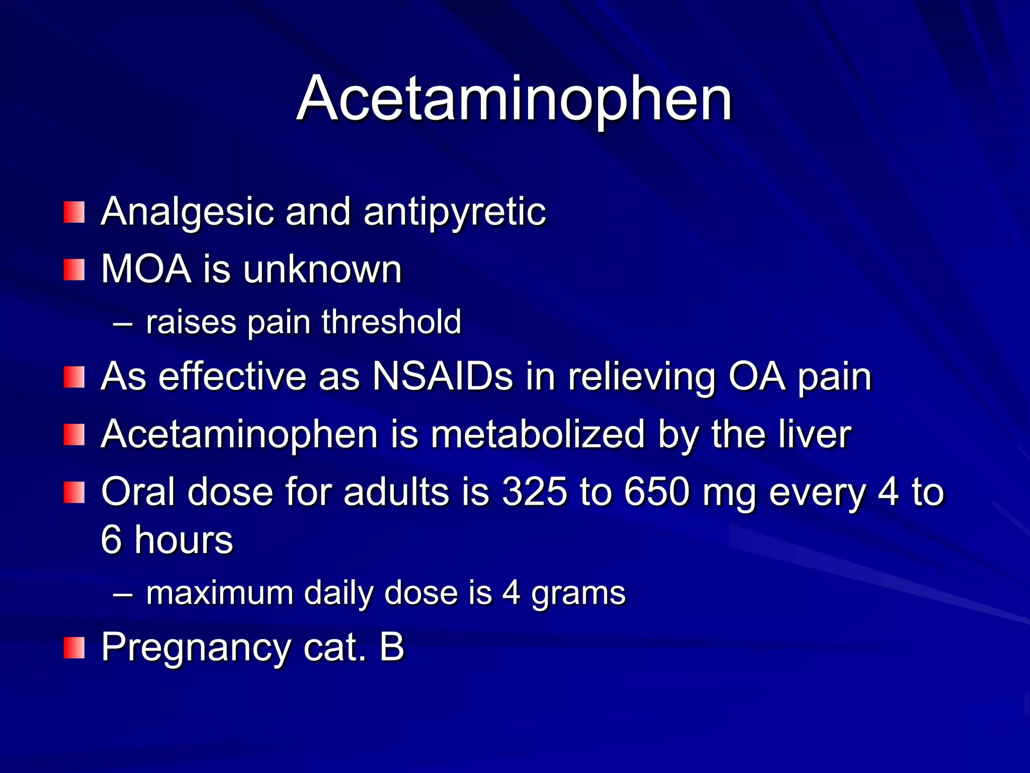 Clinical Pharmacology - Analgesics