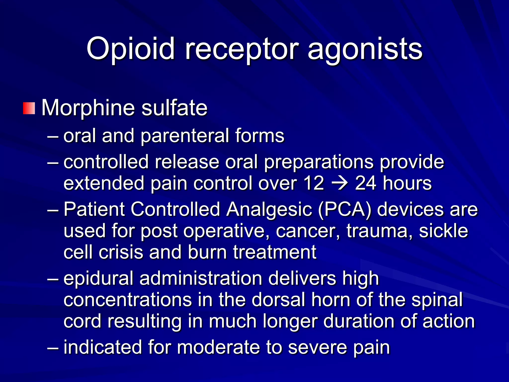 Clinical Pharmacology - Analgesics