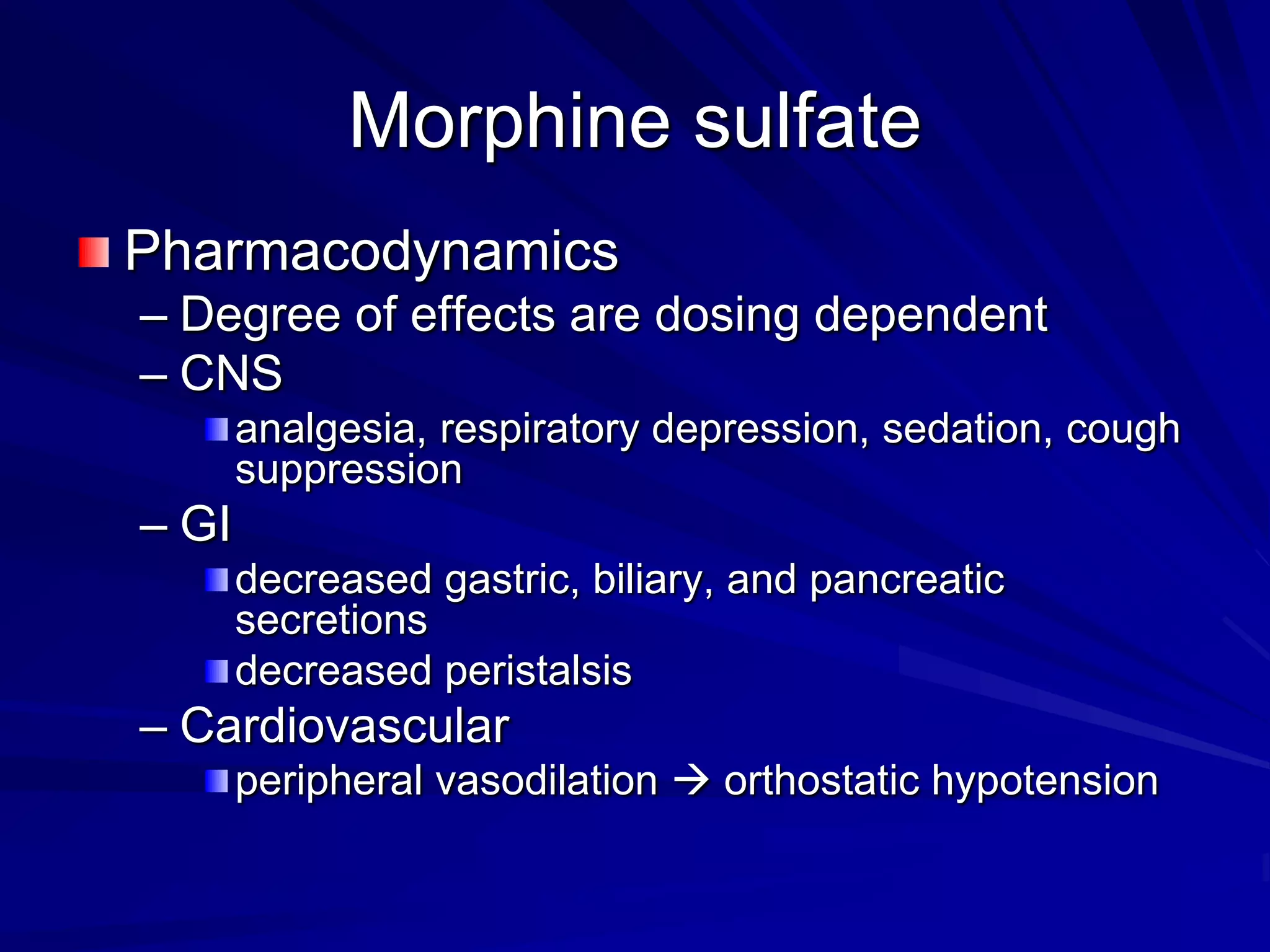 Clinical Pharmacology - Analgesics