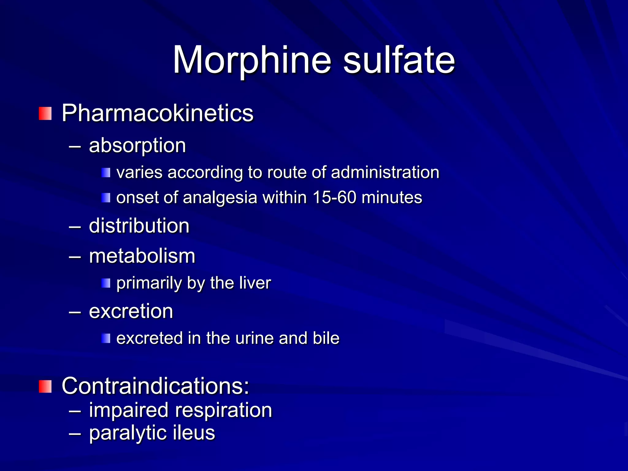 Clinical Pharmacology - Analgesics