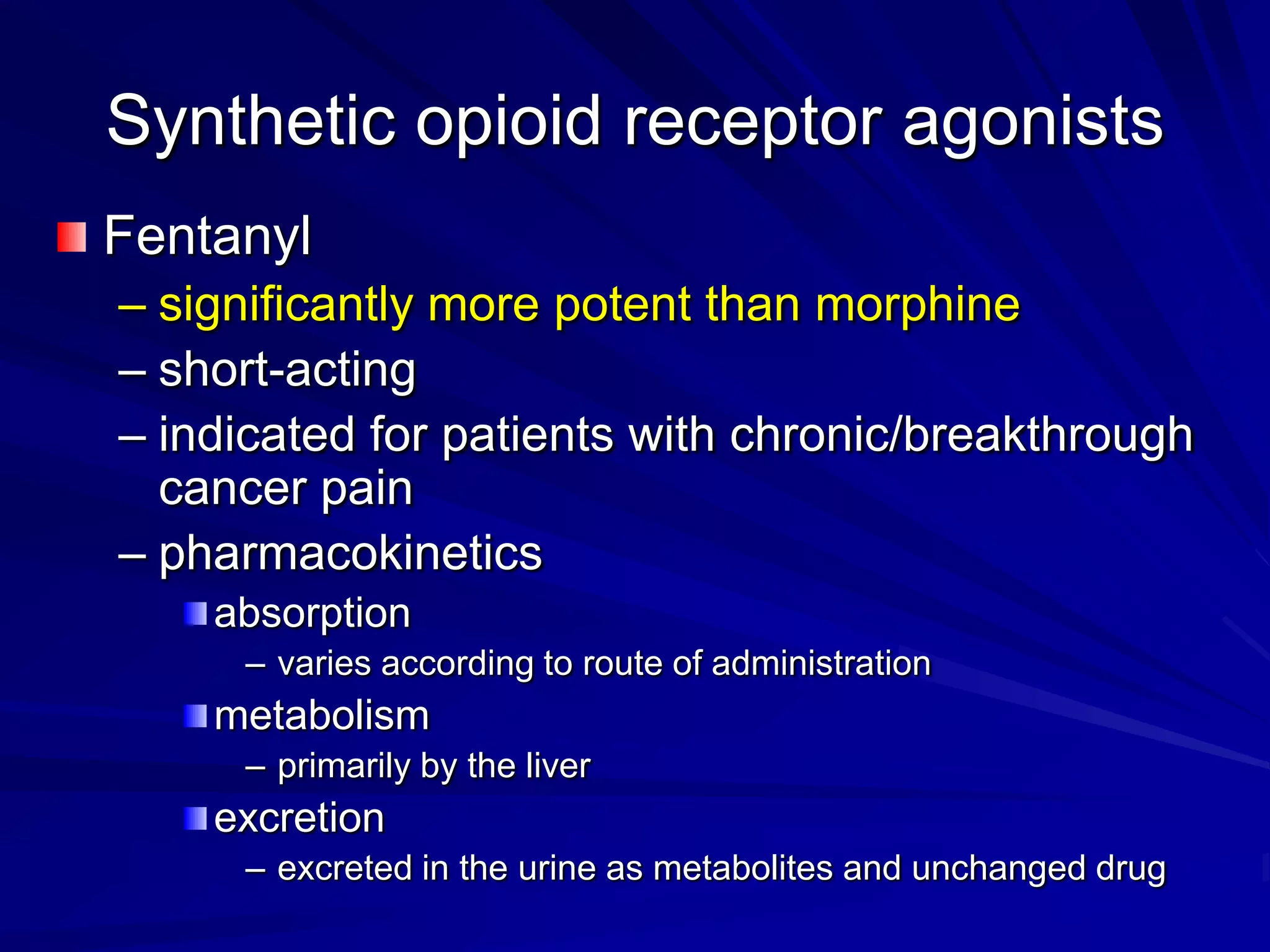 Clinical Pharmacology - Analgesics