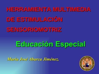 HERRAMIENTA MULTIMEDIA  DE ESTIMULACIÓN SENSORIOMOTRIZ ,[object Object],Educación Especial 
