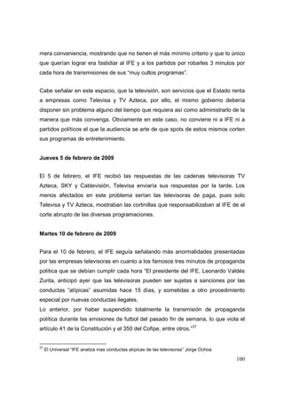 Análisis del Proceso Electoral 2009