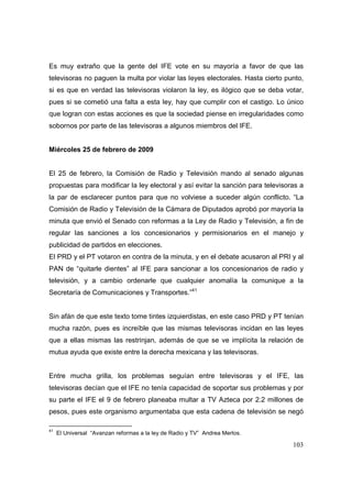 Análisis del Proceso Electoral 2009