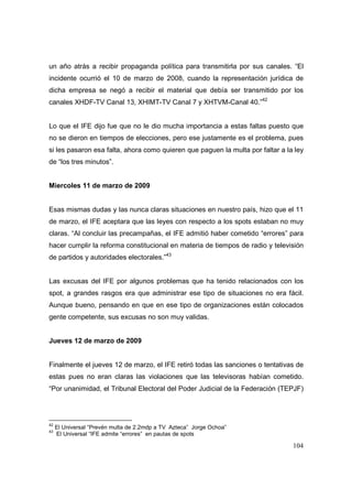 Análisis del Proceso Electoral 2009