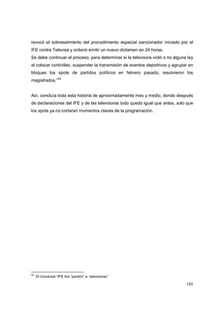 Análisis del Proceso Electoral 2009