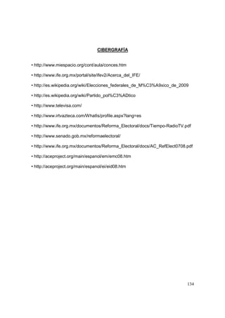 Análisis del Proceso Electoral 2009