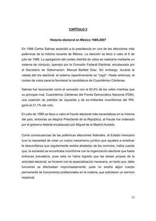 Análisis del Proceso Electoral 2009