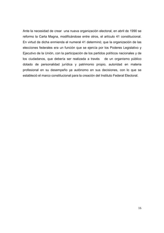Análisis del Proceso Electoral 2009