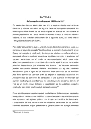 Análisis del Proceso Electoral 2009