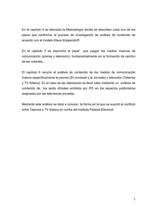 Análisis del Proceso Electoral 2009