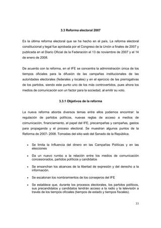 Análisis del Proceso Electoral 2009