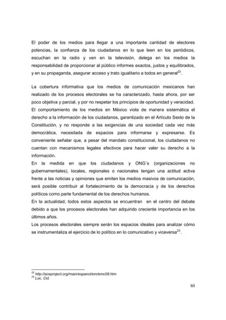 Análisis del Proceso Electoral 2009