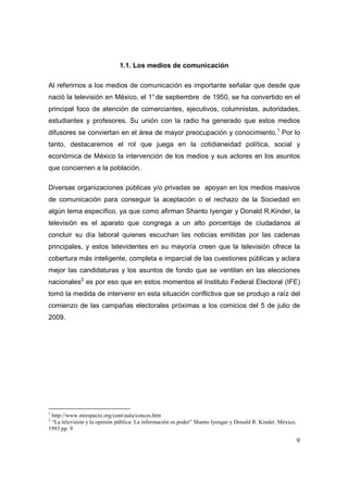 Análisis del Proceso Electoral 2009