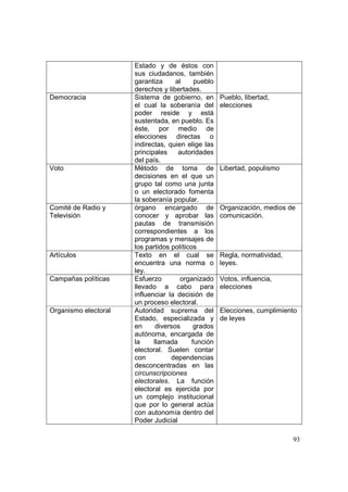 Análisis del Proceso Electoral 2009