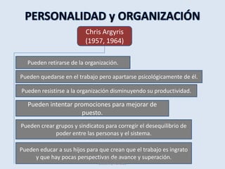 La teoría X blanda tiene un estilo permisivo orientado a evitar conflictos y a satisfacer las necesidadesSu fundamento está en la jerarquía de necesidades de Maslow.La teoría Y postula que la gente no es pasiva o indiferente por naturaleza, pero que así se torna como resultado de su experiencia en las organizaciones.Darío Rojas                                                                                                    Giovanny Hurtado