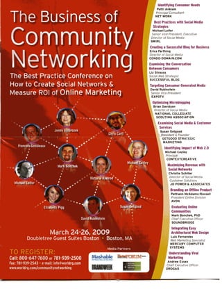 Business of Community Networking Conference
