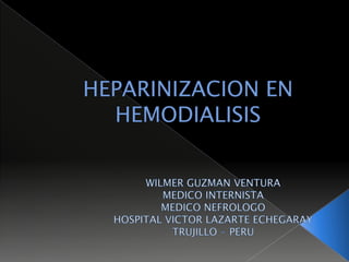 Anticoagulacion hemodialisis