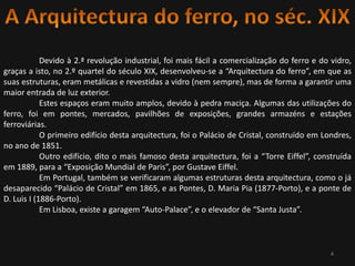 A Arquitectura do Ferro