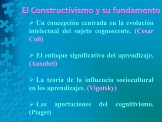El Constructivismo: César Coll, Lev Vigotsky y Paulo Freire