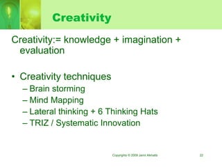 Technology and Innovation Management