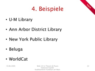 Web 2.0 in Theorie & Praxis
