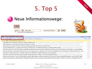 Web 2.0 in Theorie & Praxis
