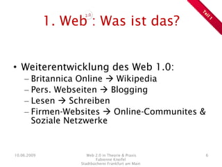 Web 2.0 in Theorie & Praxis