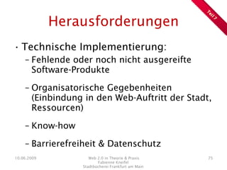 Web 2.0 in Theorie & Praxis