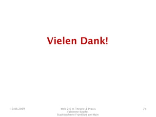 Web 2.0 in Theorie & Praxis