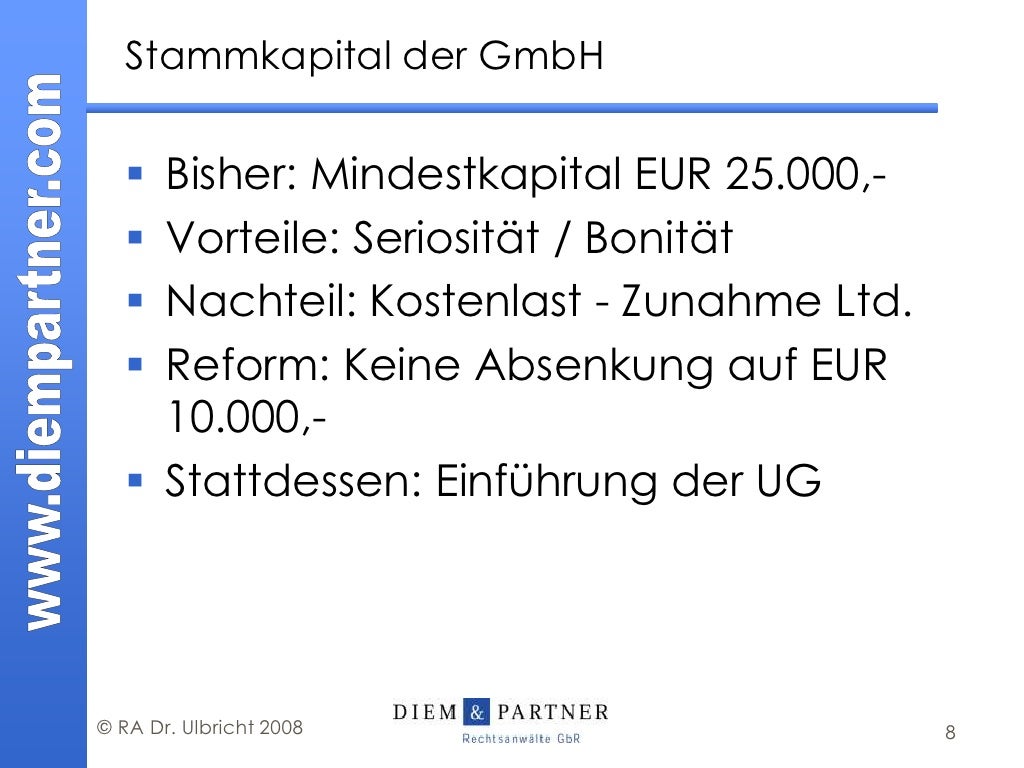 Die Unternehmergesellschaft (UG) – Geeignete Gesellschaftsform für S…