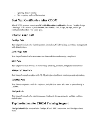 CDOM Certification Guide for Practical DataOps Skills and Leadership.pdf