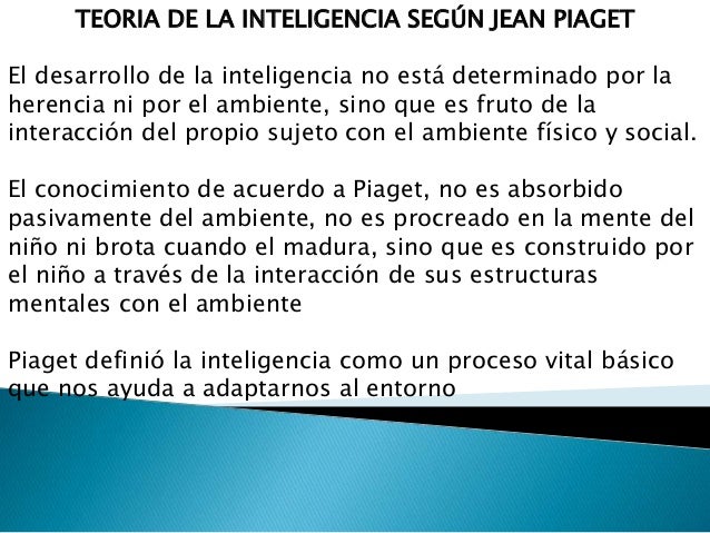 CARACTERÍSTICAS DE PIAGET