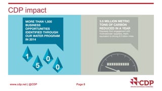 www.cdp.net | @CDP
CDP impact
Page 8
 
