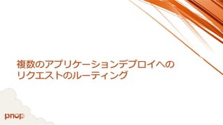 複数のアプリケーションデプロイへの リクエストのルーティング  