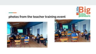 photos from the teacher training event
 