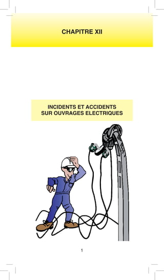 CHAPITRE XII 
1 
INCIDENTS ET ACCIDENTS 
SUR OUVRAGES ELECTRIQUES 
 