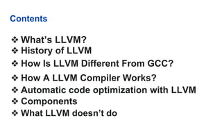 LLVM Compiler | PPTX