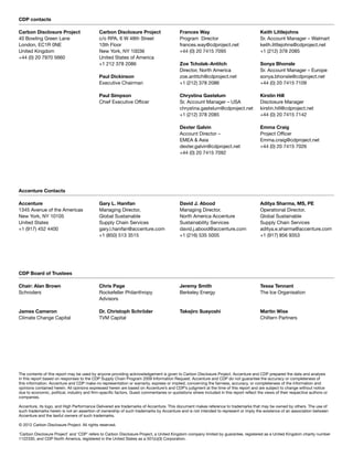CDP Supply Chain Report 2012 - A New Era Supplier Management in the Low ...