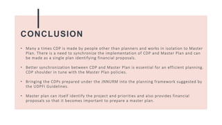 CDP vs Master Plan difference in urban development | PPTX