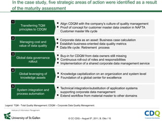 EFQM Excellence Model for Corporate Data Quality Management (CDQM) | PPTX