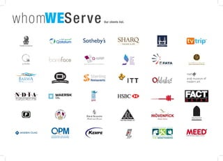 Our clients list.WEServewhom
 