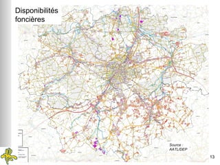 Disponibilités foncières Source : AATL/DEP 